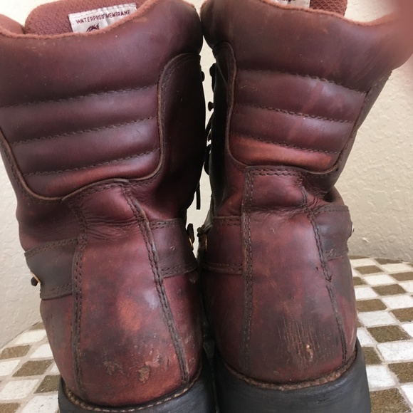 chippewa oxblood lace up hunting boots 10.5 w - Picture 4 of 7